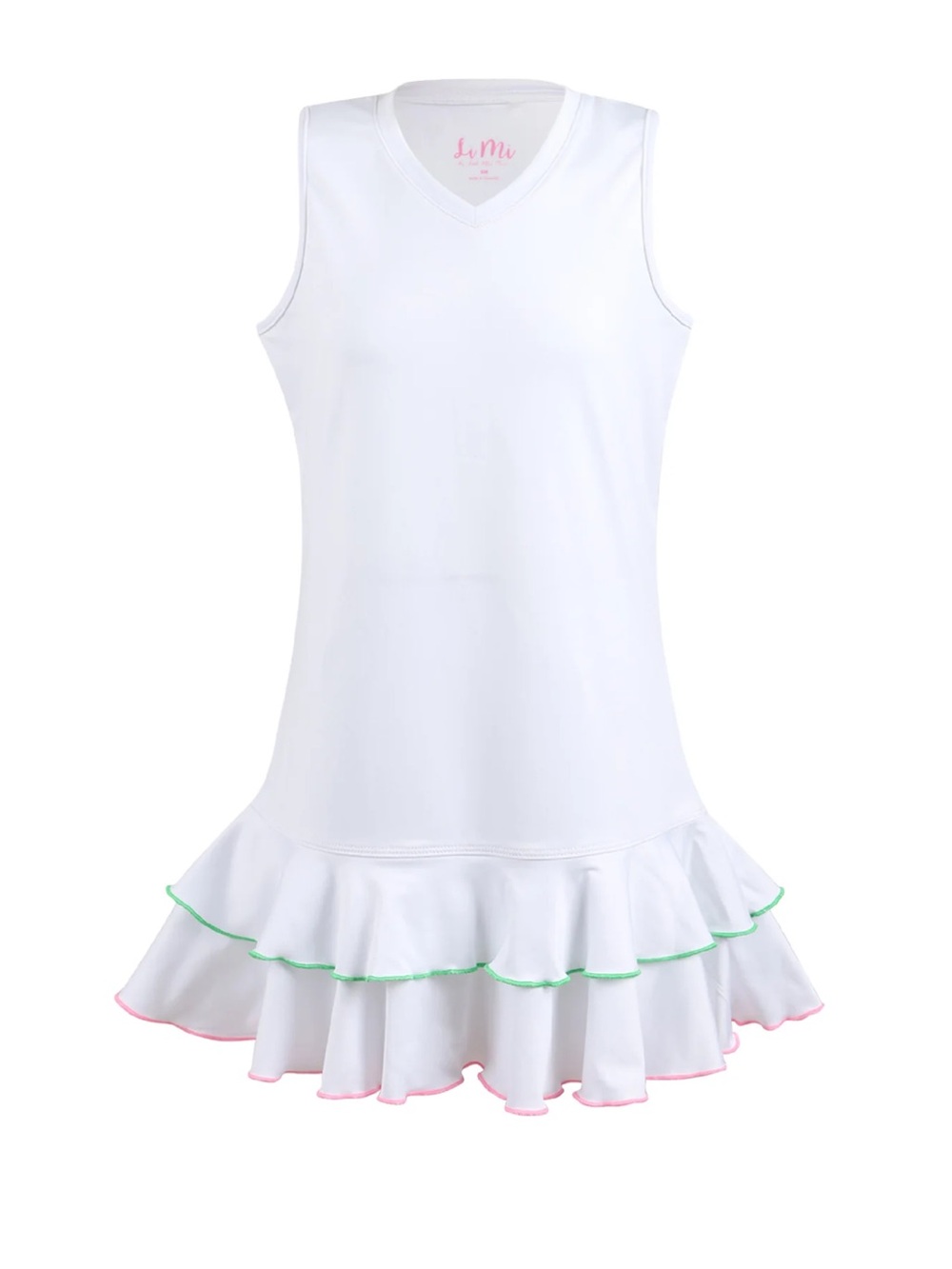 Oxford Tea White Ruffle Dress